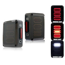 Smoke Lens Diamond Series Red LED Tail Light Assembly w Turn Signal & Back Up (1)