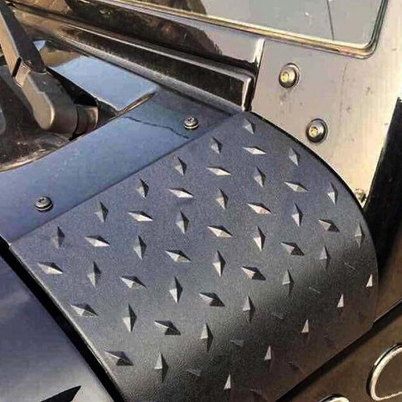 Black Diamond Plate Trim Cover For Jeep Wrangler 2007-2018