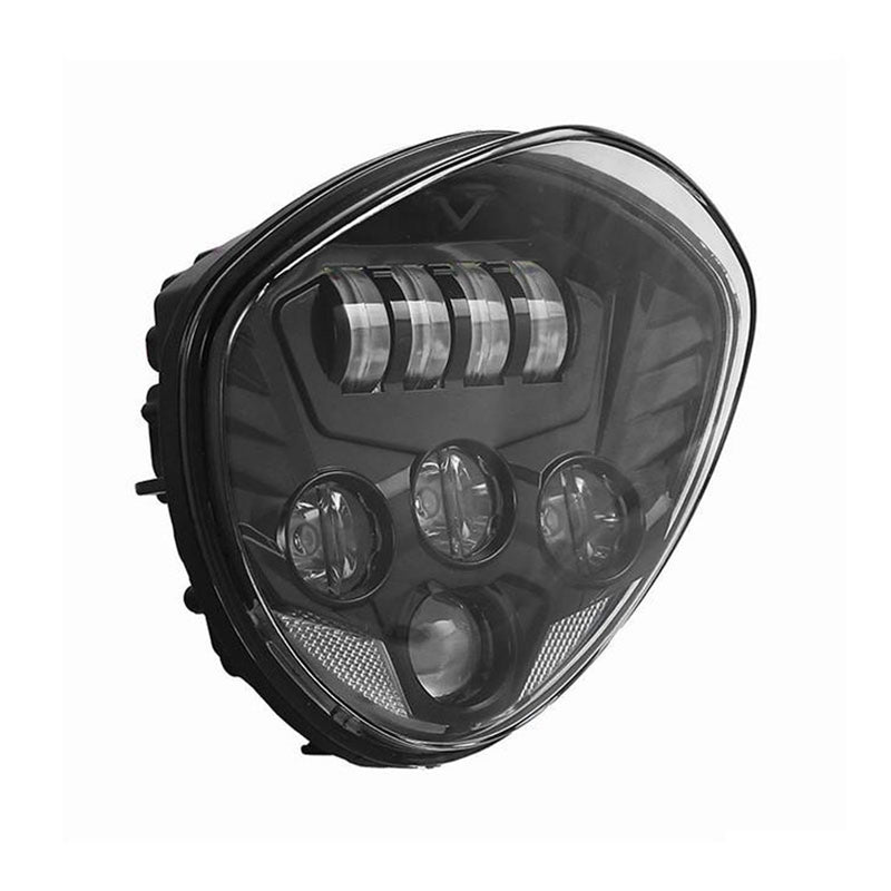 Chrome / Black Victory LED Headlight Kit Cross Country