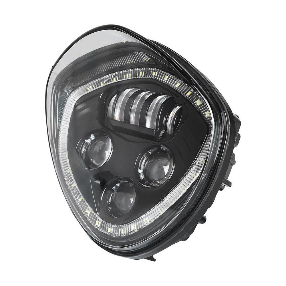 CREE LED Headlight w/Halo Ring For Victory Cross Country/Cruisers