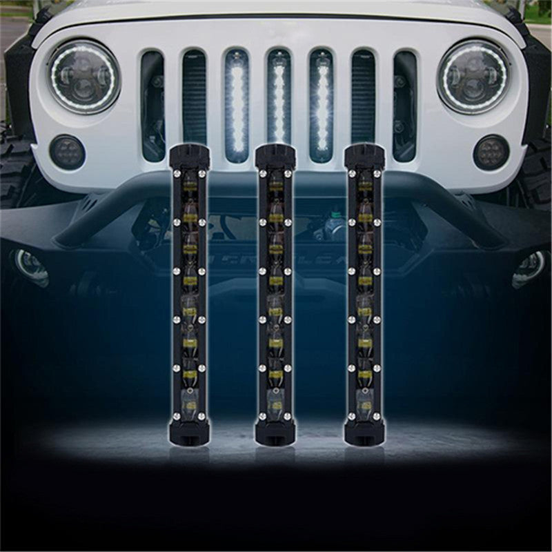 USA ONLY 3PC 8" Single Row CREE LED Grille Light Kit
