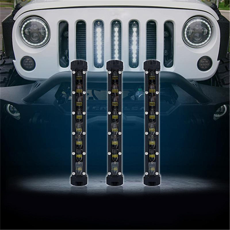 USA ONLY 3PC 8" Single Row CREE LED Grille Light Kit