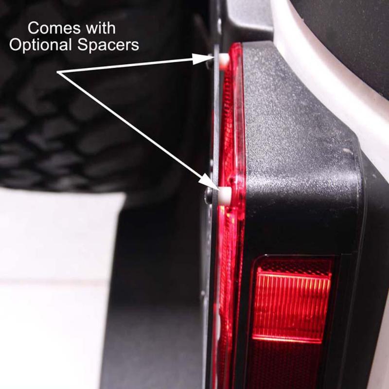 jeep Wrangler JK Claw Black Rear Taillight Cover