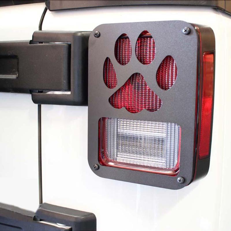 jeep Wrangler JK Claw Black Rear Taillight Cover