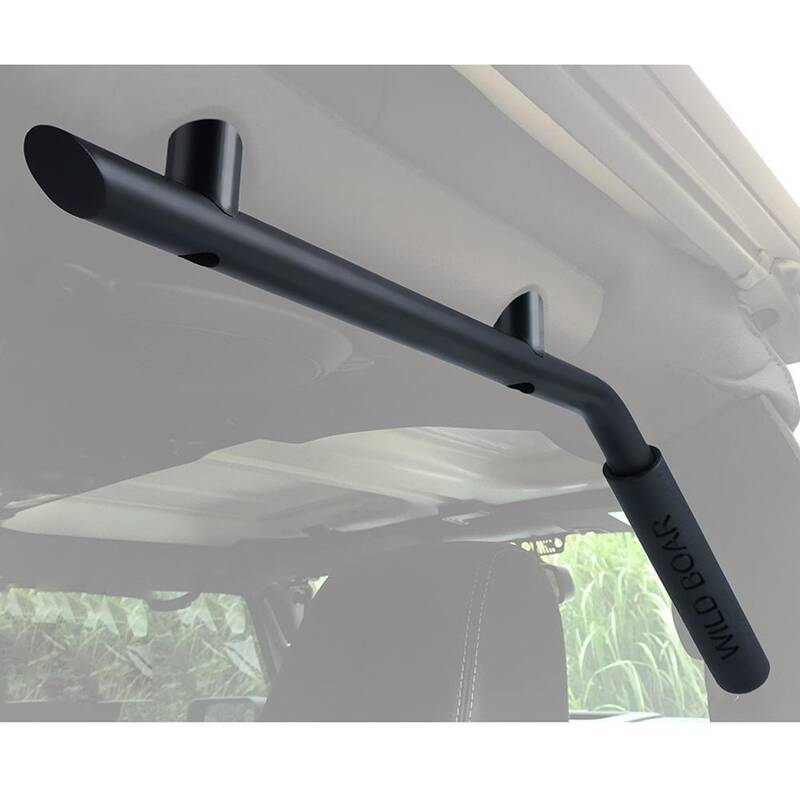 2007-2018 Jeep Wrangler Red Front And Rear Grab Handles