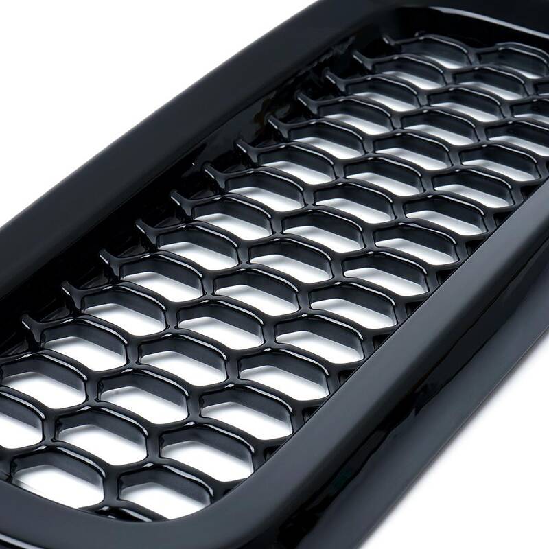 2015-2017 Jeep Renegade Black Grille Inserts With Mesh