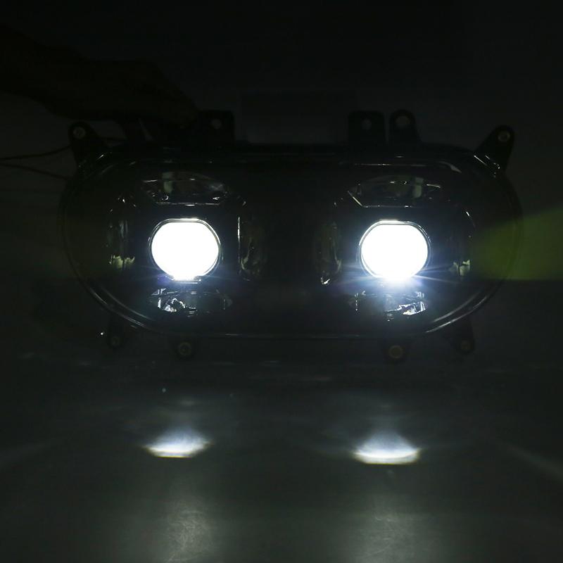 2015 Harley Road Glide Motocycle LED Dual Headlight