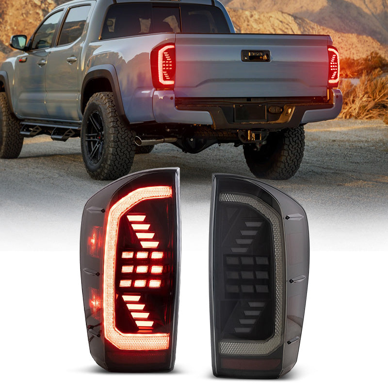 LED Taillights With Sequential Indicators Turn Signals For 2016-Later Toyota Tacoma