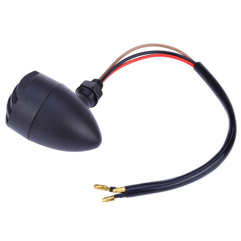 Paired 12V Retro Refit Motorcycle Bullet Turn Signal Light Indicator Lamp for Motorcycle - LED Factory Mart
