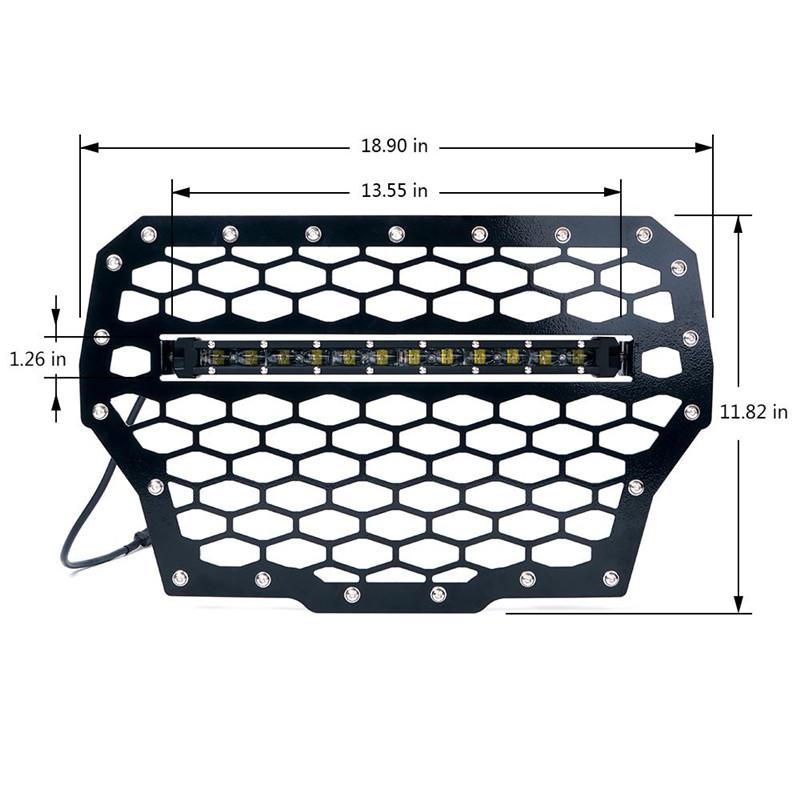 2017 Polaris RZR Turbo Grille With Light Bar