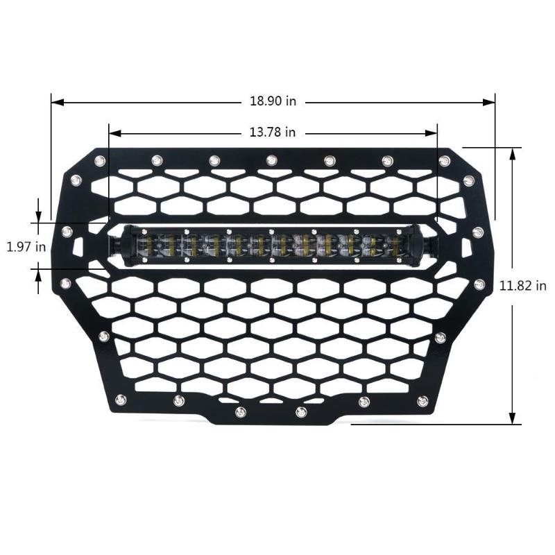 2017 Polaris RZR XP 1000 Turbo Black Grill