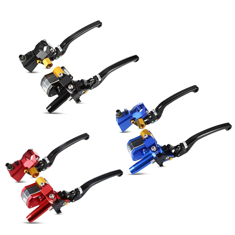 MPB Universal Motorcycle Cable Clutch Hydraulic Brake Pump Set - LED Factory Mart