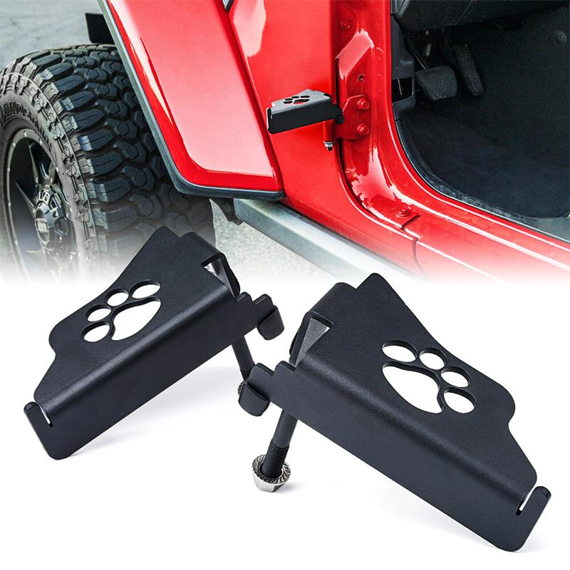 2018-2021 Jeep Wrangler JL Front Foot Pegs With Paw Print