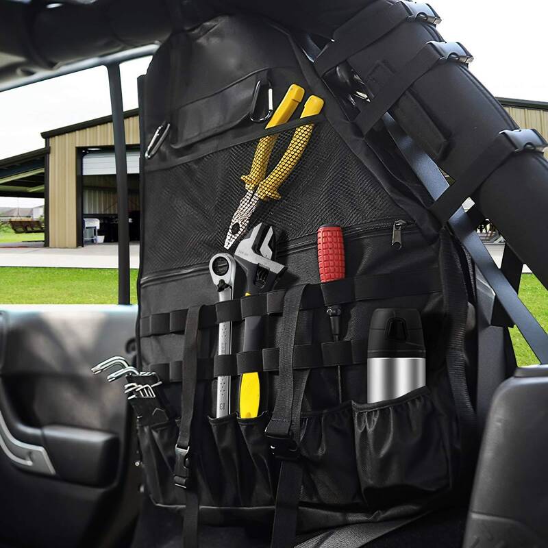2018-later Jeep JL Rear Roll Bar Storage Bags