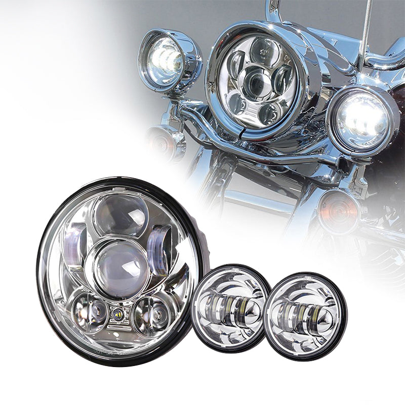 5.75 inch Projector LED Headlight & 4.5 inch Passing Lights - LED Factory Mart