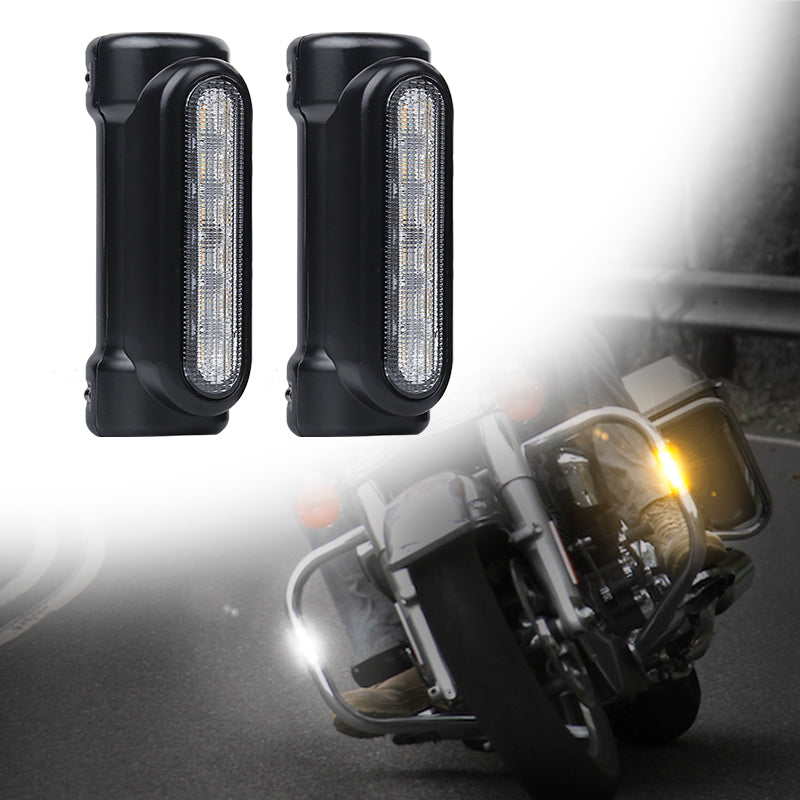 Motorcycle Highway LED Crash Bar Lights Switchback Driving Light For Harley  Davidson