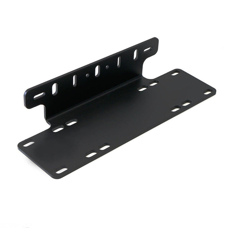 EU Edition License Plate Holder LED Light Bar Lamps Mount Bracket For Jeep Offroad SUV
