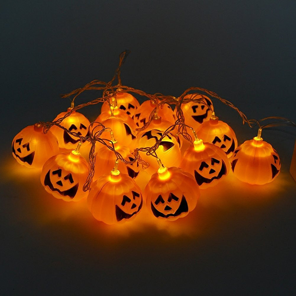 Mini Pumpkin LED String Lights For Halloween Decoration Party Bar - LED Factory Mart