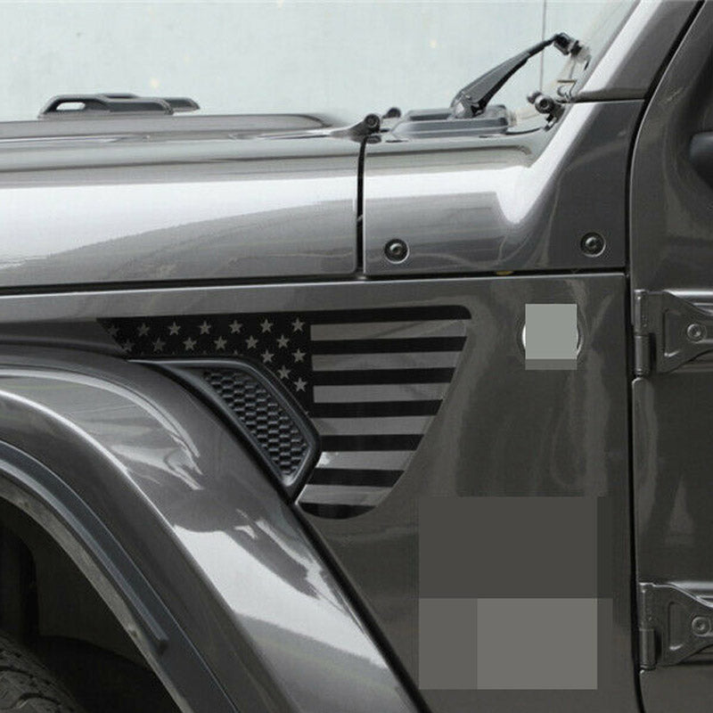 2pcs Fender Sticker Accessories For 2018-Later Jeep Wrangler JL & Gladiator JT