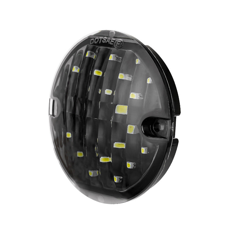 3-1/4" Front Emark DOT LED Turn Signal Indicators with Amber & White Color For Motorcycle