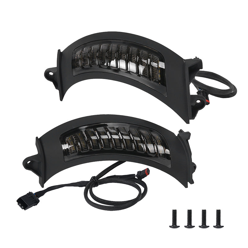 Amber/White LED Running Turn Signal Lights For Road Glide 2015-2020