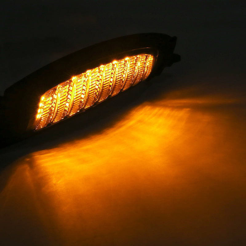 Amber/White LED Running Turn Signal Lights For Road Glide 2015-2020