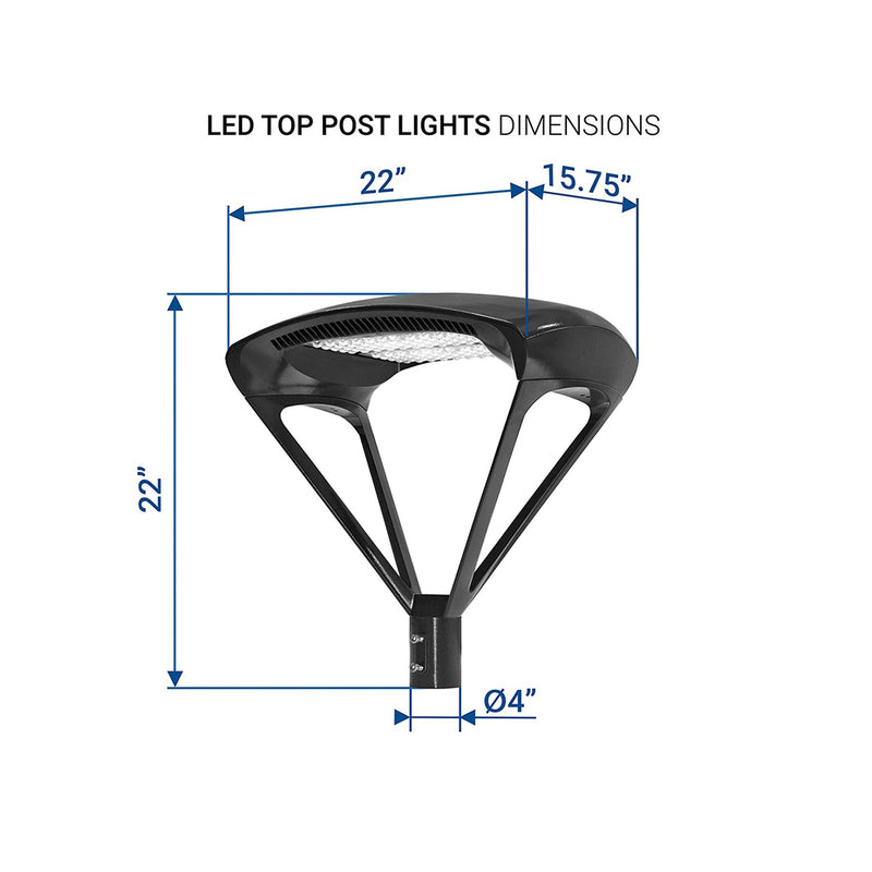 35W LED Post Top Light - LED Factory Mart