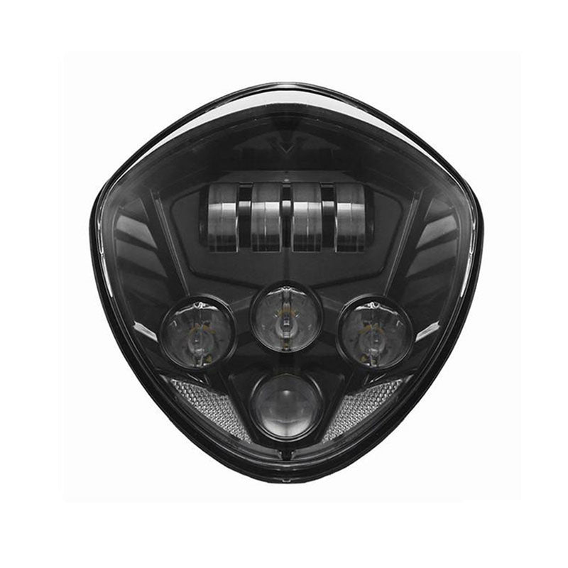 Chrome / Black Victory LED Headlight Kit Cross Country