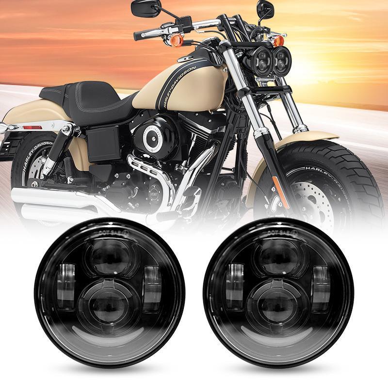 4.65 inch Headlights For Harley Dyna Glide Fat Bob Street