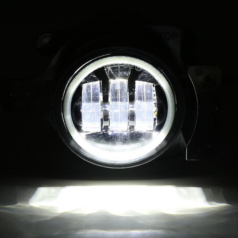 7 Inch LED RGB Headlight With Halo DRL + 9" Headlight Bracket + LED Halo Fog Light for 2018+ Jeep Wrangler JL And Jeep Gladiator JT