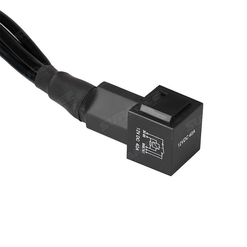 40A 12V Universal Wiring Harness Switch On/Off for Motorcycle Auxiliary Fog Light Wires - LED Factory Mart