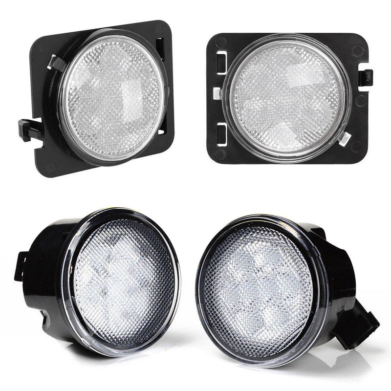 Front LED Turn Signals & Side Marker Lights Combo for 2007-2018 Jeep Wrangler JK