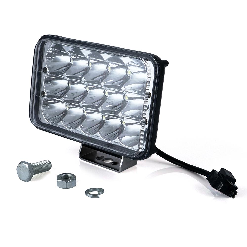 USA ONLY 2 Piece 45W 4x6" CREE LED Headlight with High/Low Beam and Line Type DRL