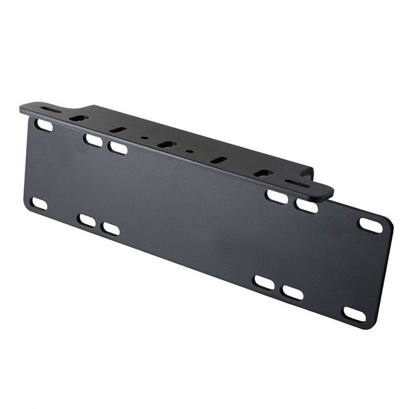 EU Edition License Plate Holder LED Light Bar Lamps Mount Bracket For Jeep Offroad SUV