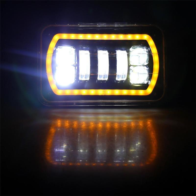 4x6 Halo LED Headlights