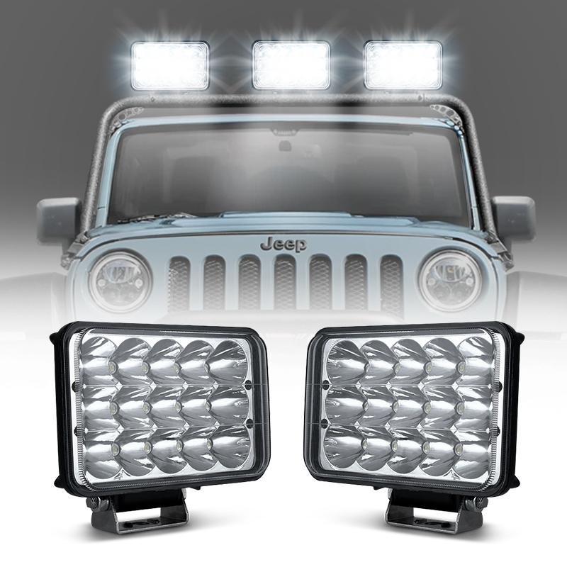 4x6 Inch CREE LED Headlight With High Low Beam DRL