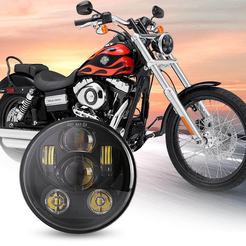 5 3/4 LED Motocycle Headlight With DRL For Harley Davidson