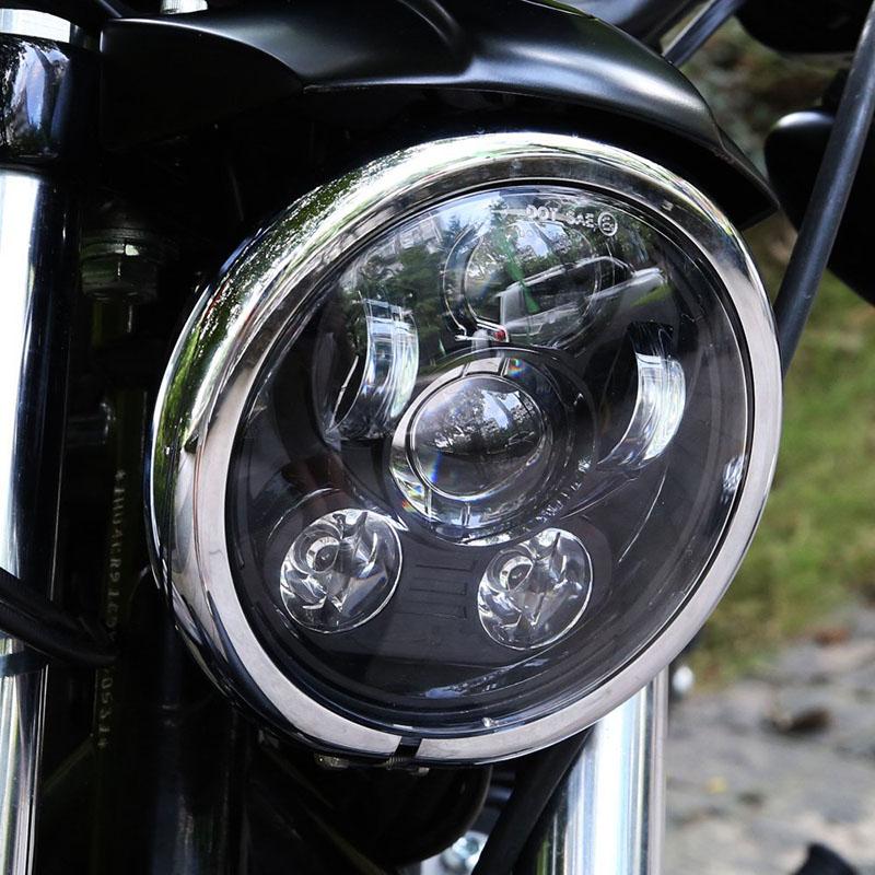 5 3/4 LED Motocycle Headlight With DRL For Harley Davidson