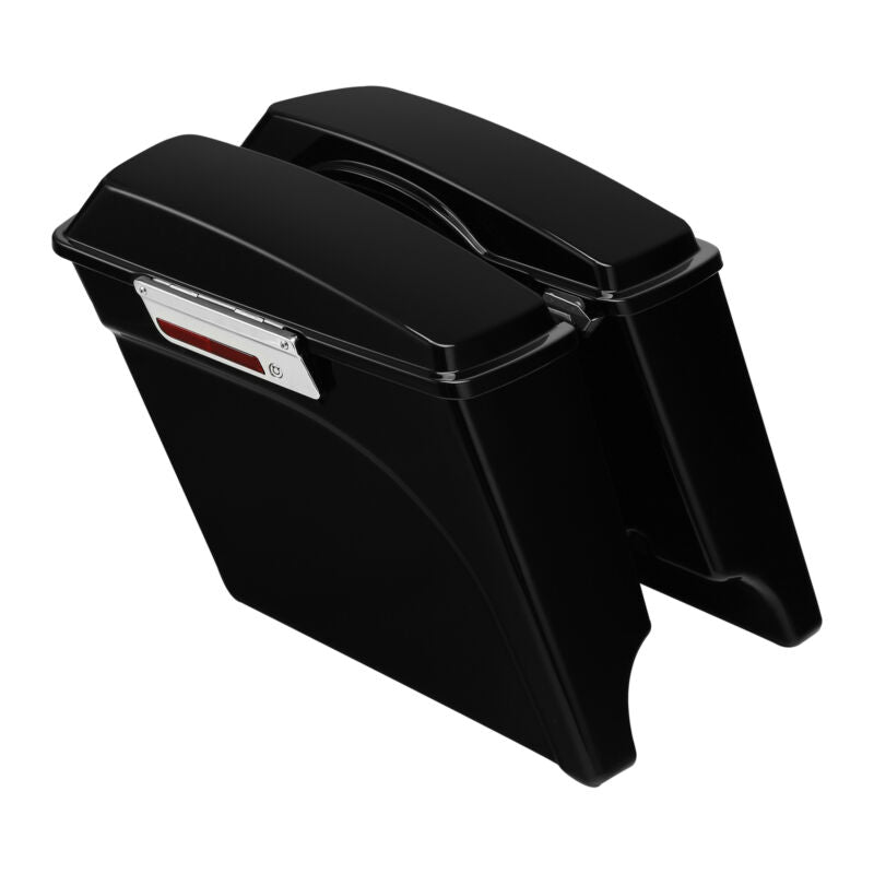 5" Stretched Extended Hard Motorcycle Saddlebags For Harley Electra Street Road Glide 93-13