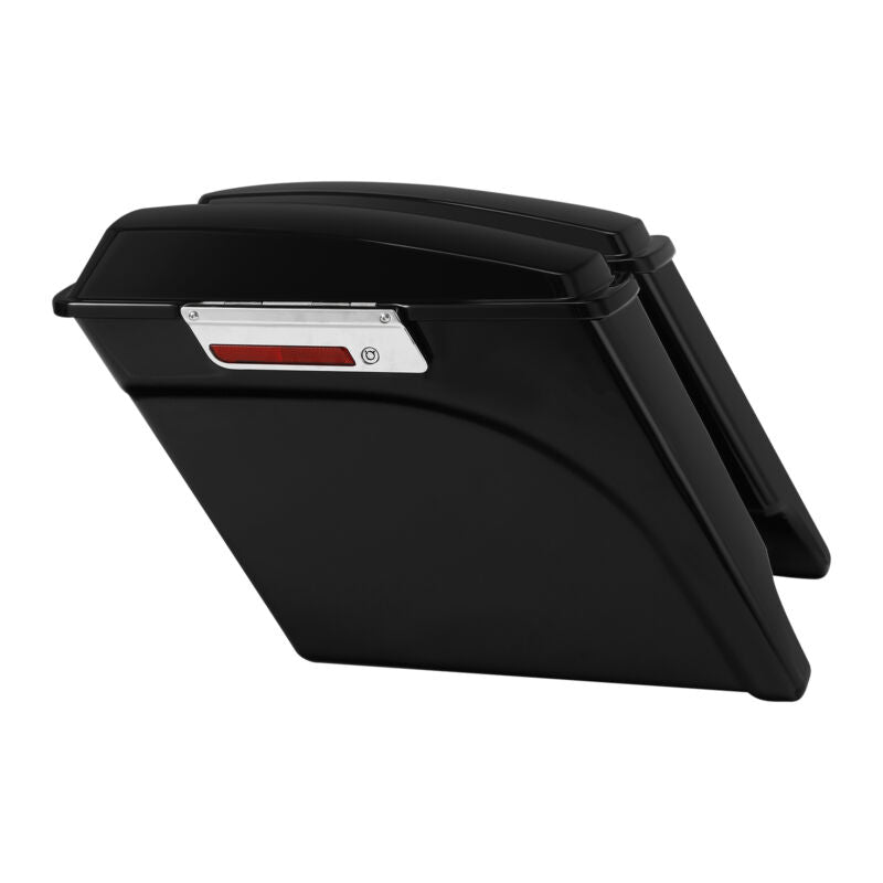 5" Stretched Extended Hard Motorcycle Saddlebags For Harley Electra Street Road Glide 93-13