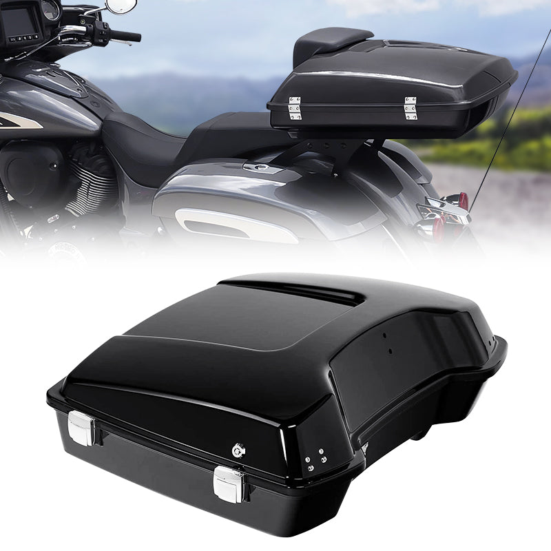 5.5" Razor Pack Motorcycle Trunk W/Latch Fit For Harley Tour Pak Street Electra Glide 97-13