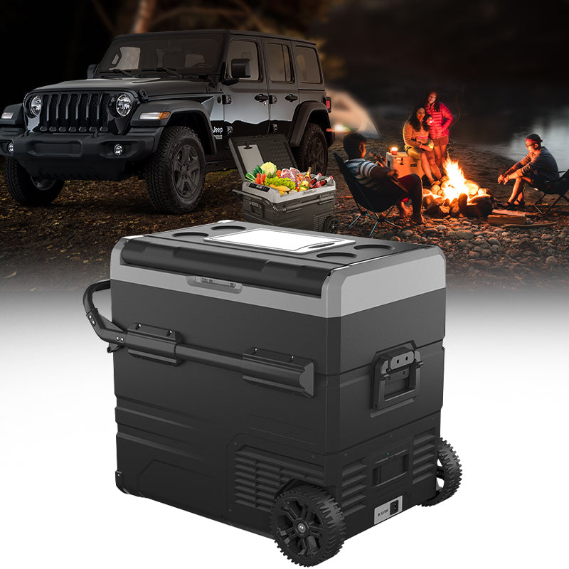 Portable Dual Zone Car APP Control & Tie Rod Car Refrigerator Freezer