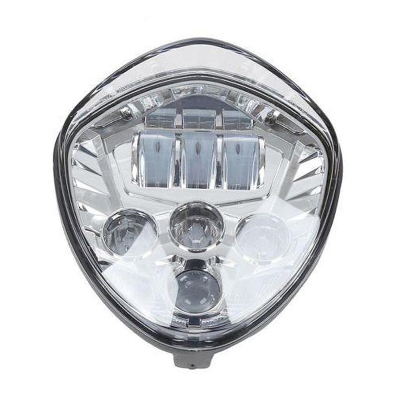 Black/Chrome Motorcycle LED Headlight Kit for Victory Cross Country