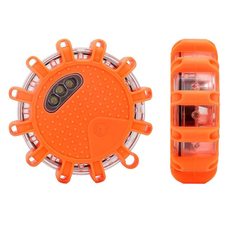 Road Flare, Flashing Warning Light Emergency Signal Warning LED Light Beacon with Magnetic Base for Car Truck Boat
