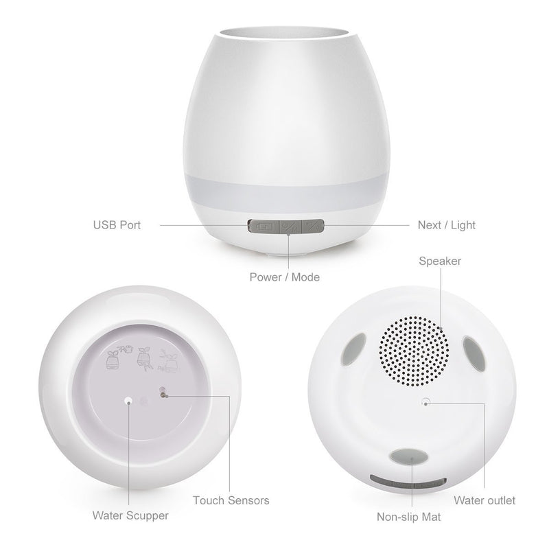 LED Rechargeable Bluetooth Music Night Light Speaker