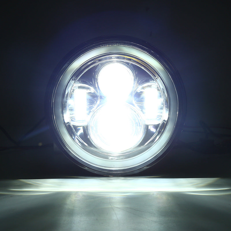 Indian Motorcycle 7" LED Headlights with RGB Halo App Or Remote Control