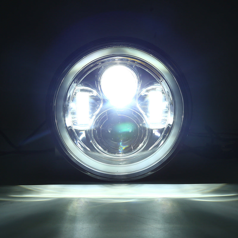 Indian Motorcycle 7" LED Headlights with RGB Halo App Or Remote Control