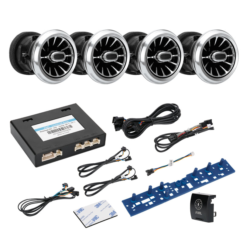 Turbo Air AC Vent W/ LED Ambient Atmosphere Lights for 2011-2018 Jeep Wrangler JK