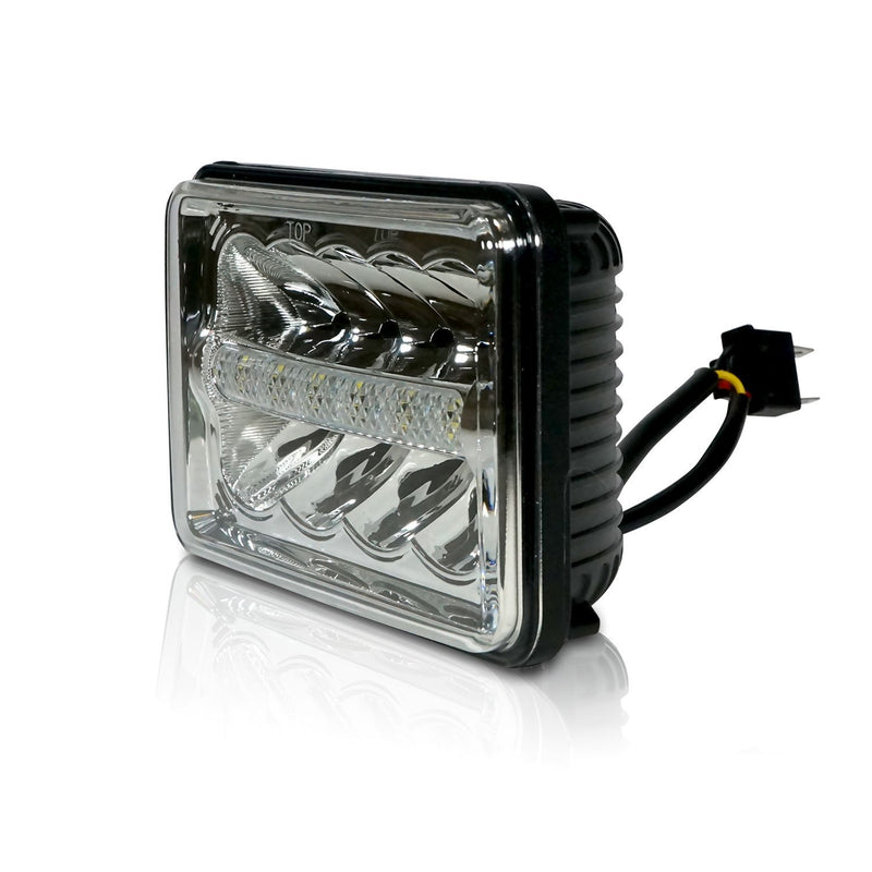 4X6 Inch LED Headlights Replacement High/Low Beam for GMC Ford Trucks - LED Factory Mart