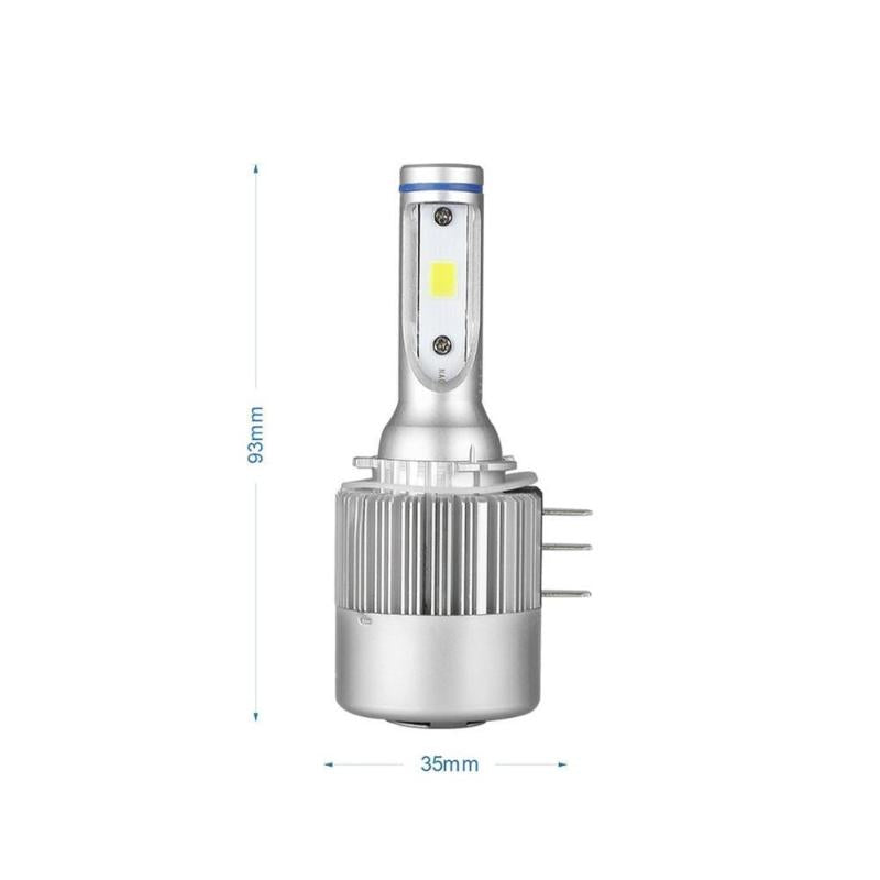 72W H15 LED Headlight Bulbs Conversion